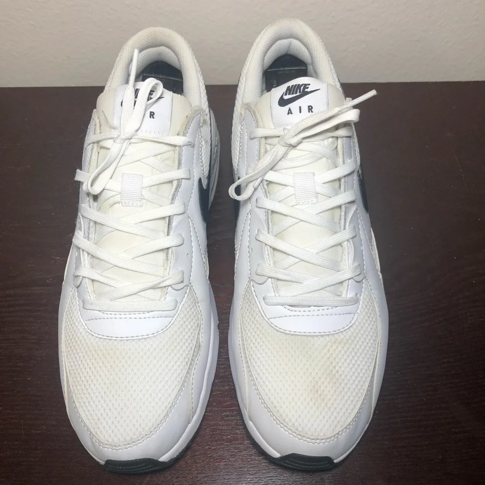 Nike Air Max Excee White Black Grey Running Casual Shoes Sneakers CD4165-100 - Picture 4 of 10